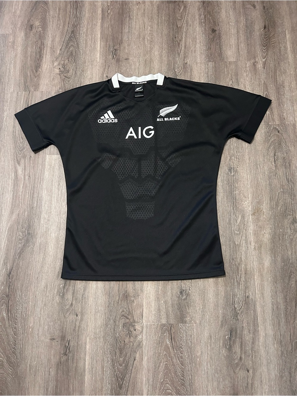 New Zealand All Blacks 2018 Rugby Adidas Shirt Jersey Size XL